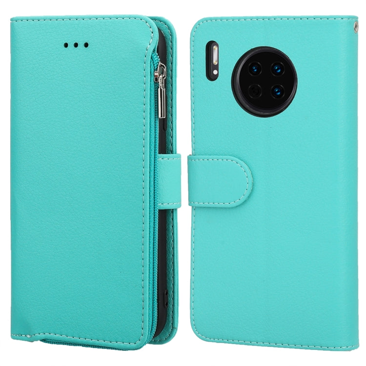 For Huawei Mate 30 Microfiber Zipper Horizontal Flip Leather Case