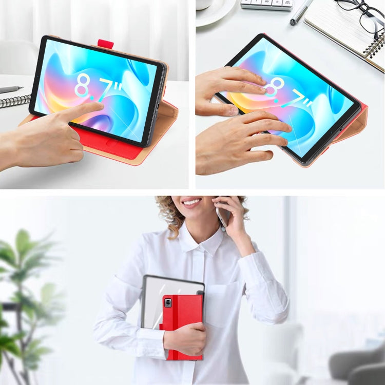 For Realme Pad mini 8.7 inch 2022 Retro PU Horizontal Flip Leather Tablet Case