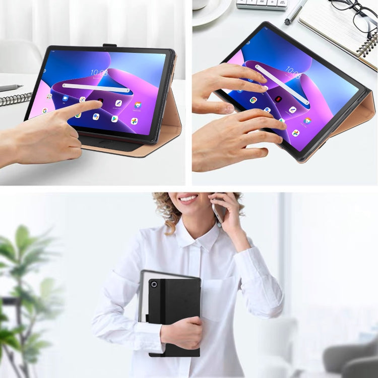 For Lenovo Tab M10 Plus 10.6 3rd Gen 2022 Retro PU Horizontal Flip Leather Tablet Case