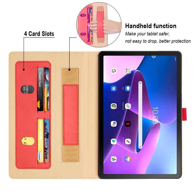 For Lenovo Tab M10 Plus 10.6 3rd Gen 2022 Retro PU Horizontal Flip Leather Tablet Case