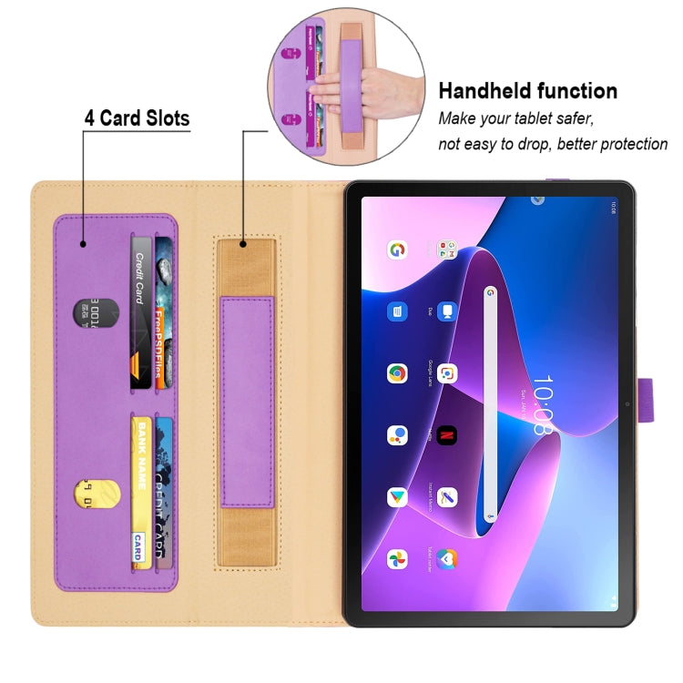 For Lenovo Tab M10 Plus 10.6 3rd Gen 2022 Retro PU Horizontal Flip Leather Tablet Case