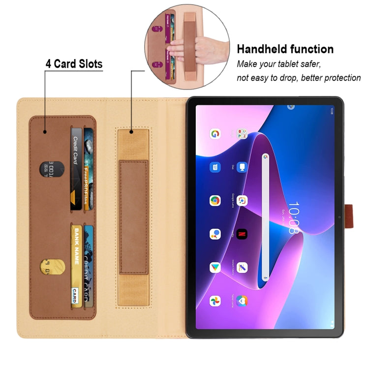 For Lenovo Tab M10 Plus 10.6 3rd Gen 2022 Retro PU Horizontal Flip Leather Tablet Case