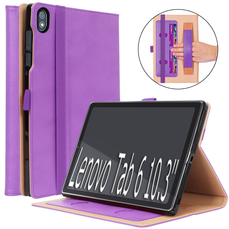 For Lenovo Tab 6 10.3 inch Retro PU Horizontal Flip Leather Tablet Case