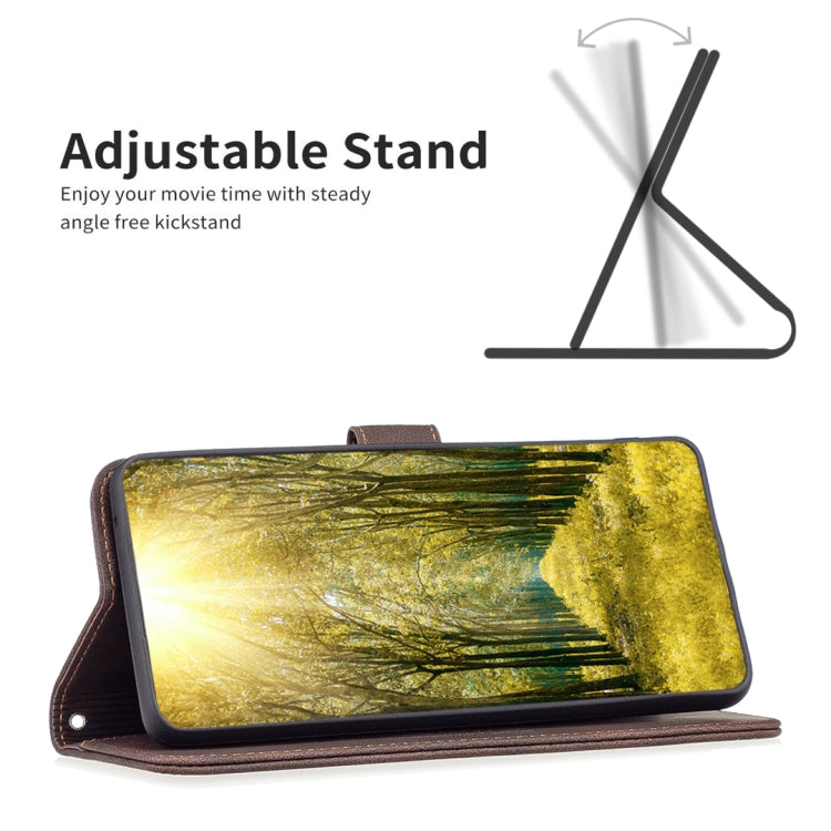 For Xiaomi Poco M4 Pro BF09 Magnetic Buckle RFID Flip Leather Phone Case
