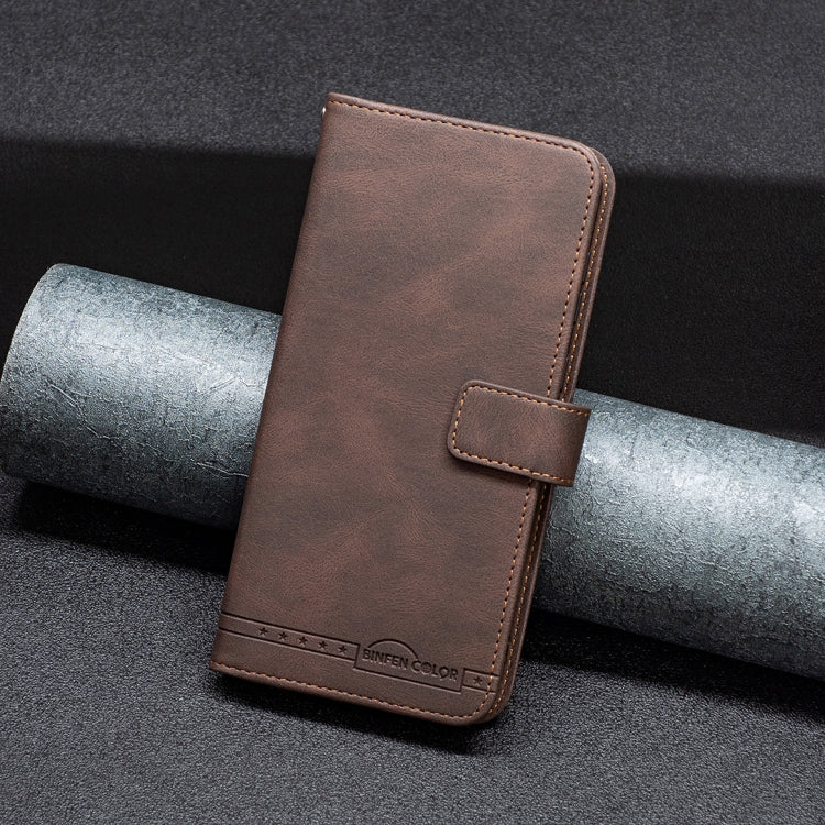 For Xiaomi Poco M4 Pro BF09 Magnetic Buckle RFID Flip Leather Phone Case