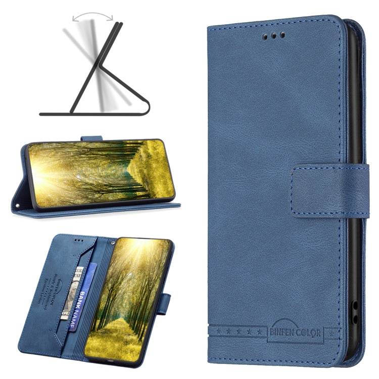 For Xiaomi Poco M4 Pro BF09 Magnetic Buckle RFID Flip Leather Phone Case