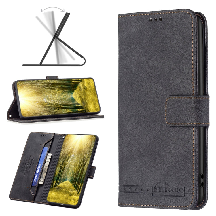 For Xiaomi Poco M4 Pro 5G BF09 Magnetic Buckle RFID Flip Leather Phone Case