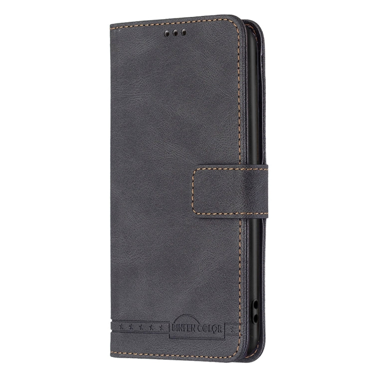 For Xiaomi Poco M4 Pro 5G BF09 Magnetic Buckle RFID Flip Leather Phone Case