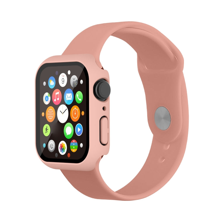 Waterproof PC+Tempered Film Watch Case For Apple Watch Series 8 / 7 41mm