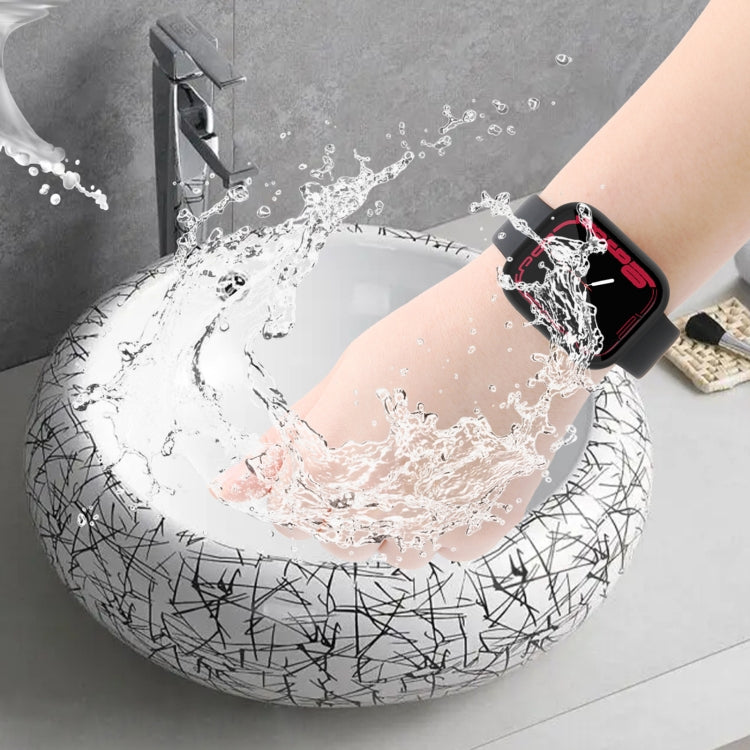 Waterproof PC+Tempered Film Watch Case For Apple Watch Series 8 / 7 41mm