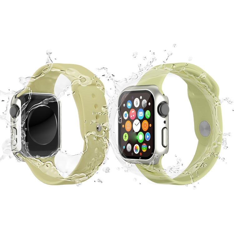 Waterproof PC+Tempered Film Watch Case For Apple Watch Series 8 / 7 41mm