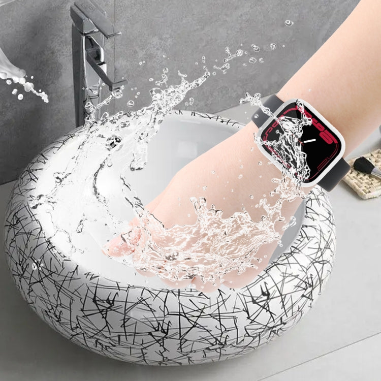 Waterproof PC+Tempered Film Watch Case For Apple Watch Series 8 / 7 45mm