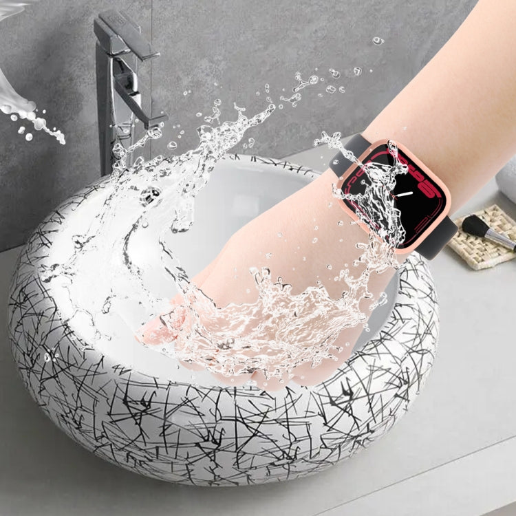 Waterproof PC+Tempered Film Watch Case For Apple Watch Series 8 / 7 45mm
