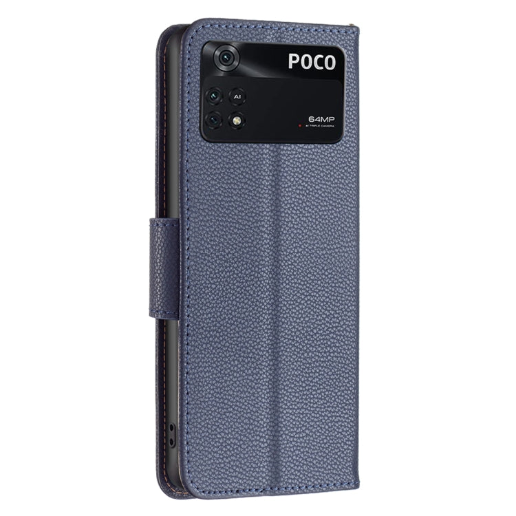 For Xiaomi Poco M4 Pro Litchi Texture Pure Color Leather Phone Case