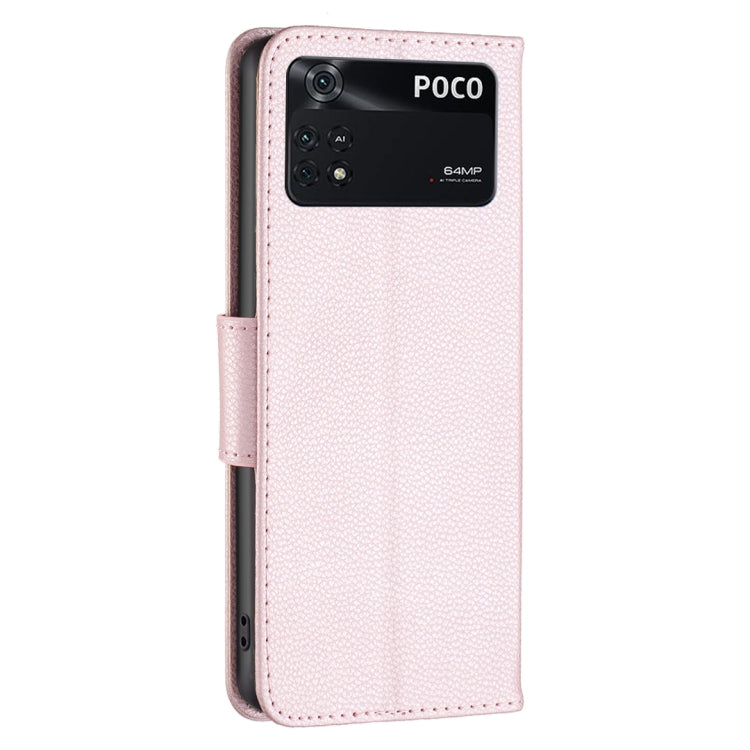 For Xiaomi Poco M4 Pro Litchi Texture Pure Color Leather Phone Case