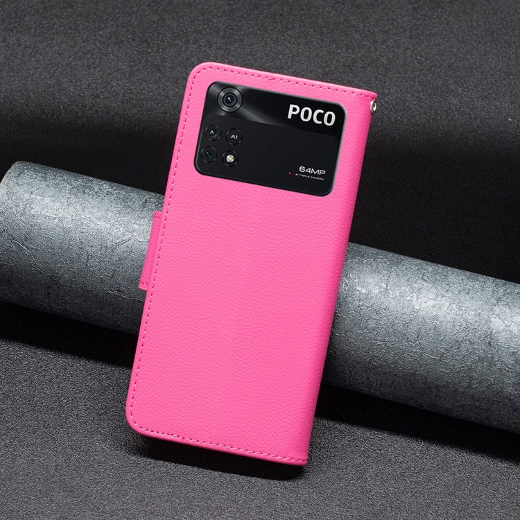 For Xiaomi Poco M4 Pro Litchi Texture Pure Color Leather Phone Case