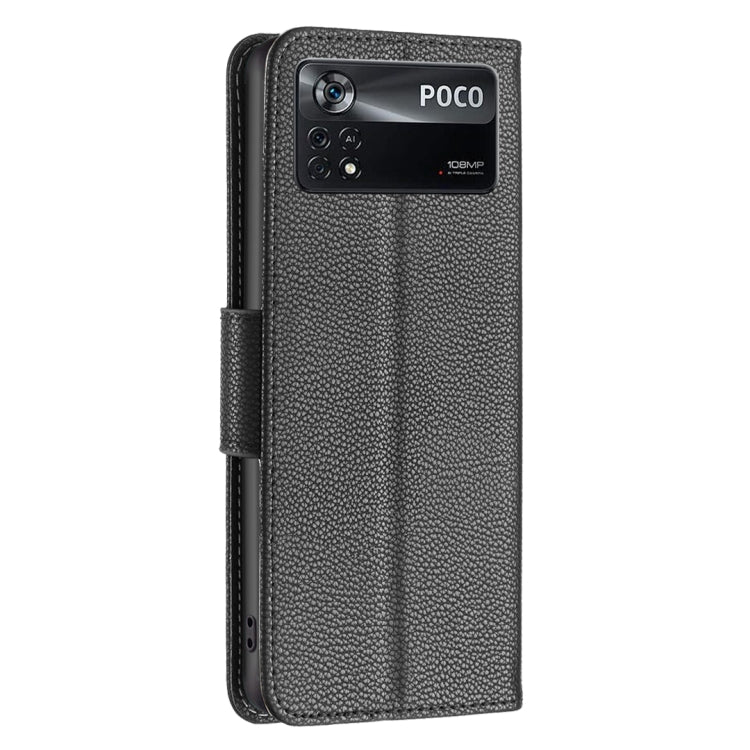 For Xiaomi Poco M4 Pro 5G Litchi Texture Pure Color Leather Phone Case