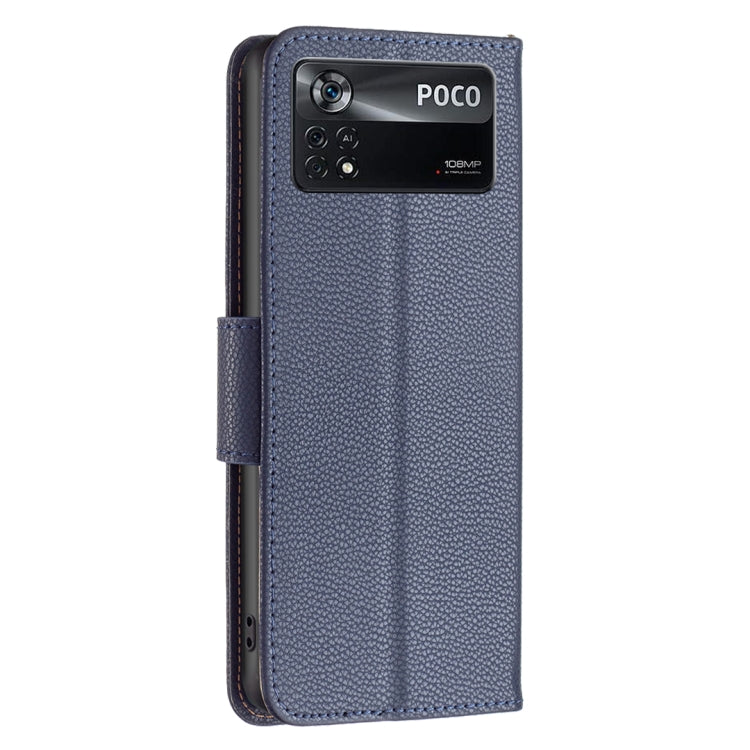 For Xiaomi Poco M4 Pro 5G Litchi Texture Pure Color Leather Phone Case