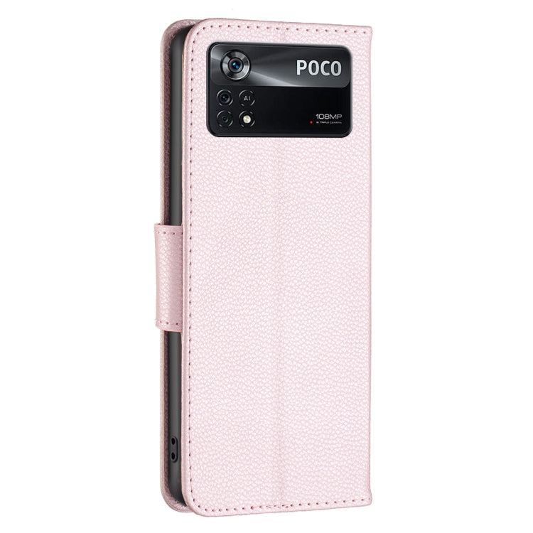 For Xiaomi Poco M4 Pro 5G Litchi Texture Pure Color Leather Phone Case
