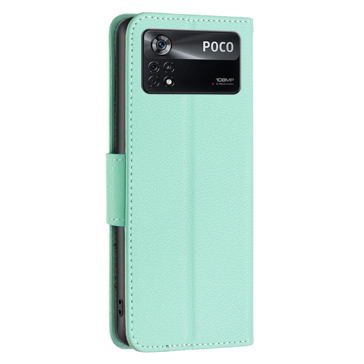 For Xiaomi Poco M4 Pro 5G Litchi Texture Pure Color Leather Phone Case