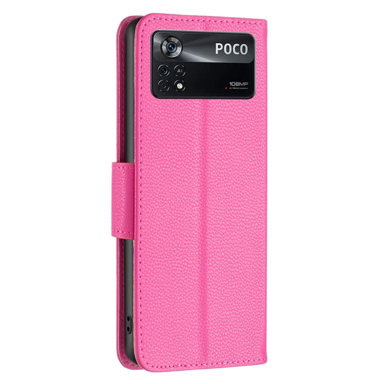 For Xiaomi Poco M4 Pro 5G Litchi Texture Pure Color Leather Phone Case