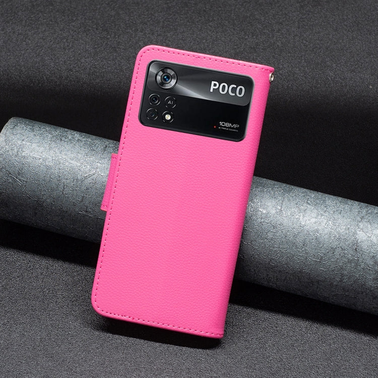 For Xiaomi Poco M4 Pro 5G Litchi Texture Pure Color Leather Phone Case