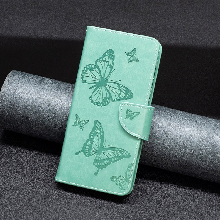For Xiaomi Poco M4 Pro Two Butterflies Embossing Leather Phone Case