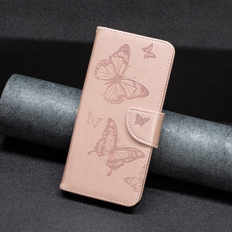 For Xiaomi Poco M4 Pro Two Butterflies Embossing Leather Phone Case
