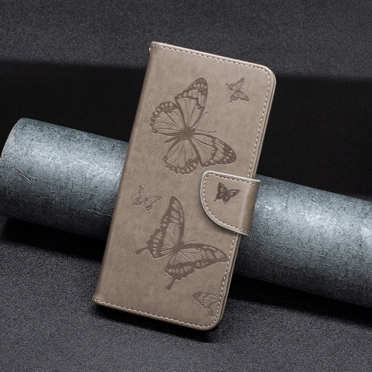 For Xiaomi Poco M4 Pro Two Butterflies Embossing Leather Phone Case