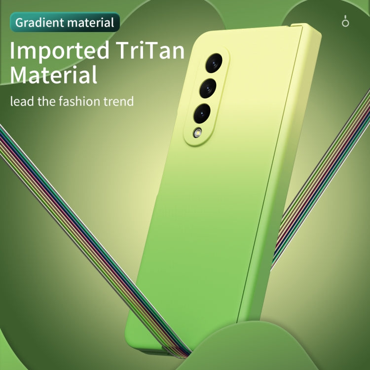 For Samsung Galaxy Z Fold3 5G Gradient Color Hinge Flip Phone Case