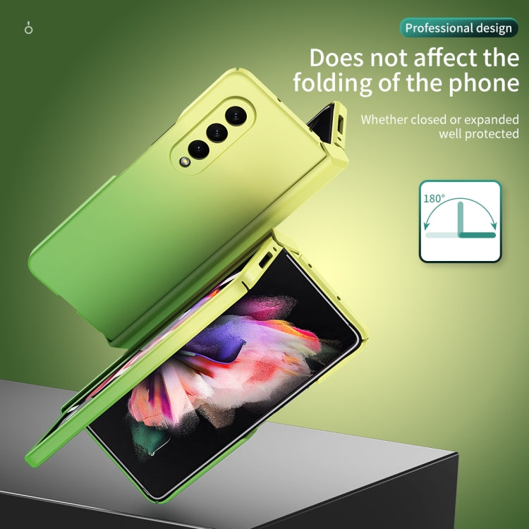 For Samsung Galaxy Z Fold3 5G Gradient Color Hinge Flip Phone Case