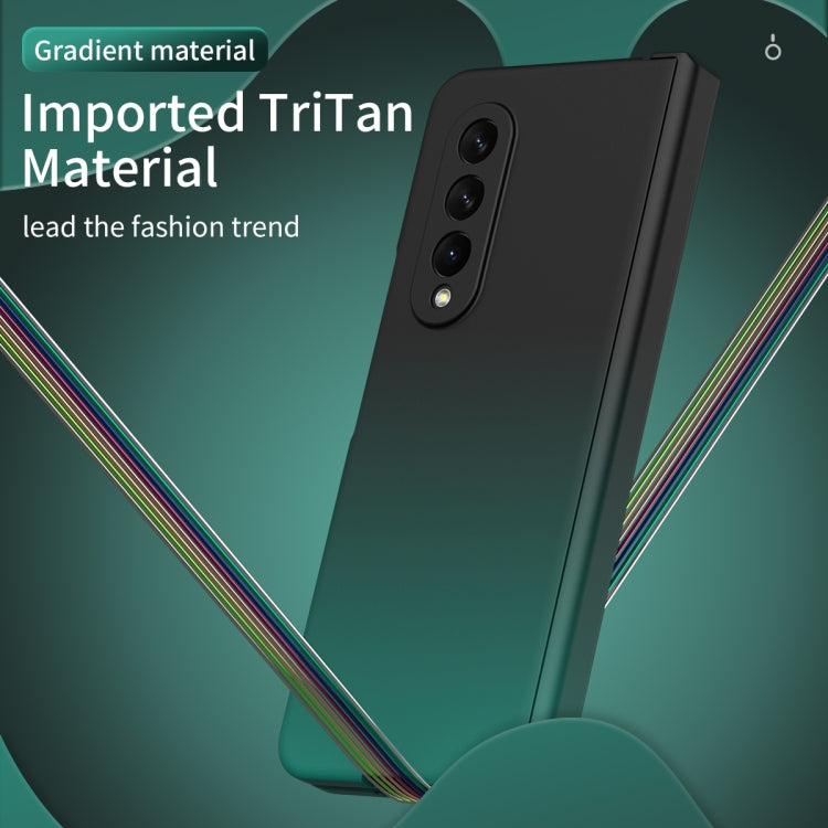 For Samsung Galaxy Z Fold3 5G Gradient Color Hinge Flip Phone Case
