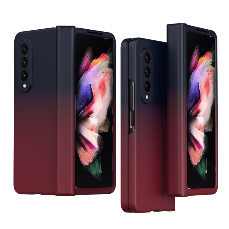 For Samsung Galaxy Z Fold3 5G Gradient Color Hinge Flip Phone Case