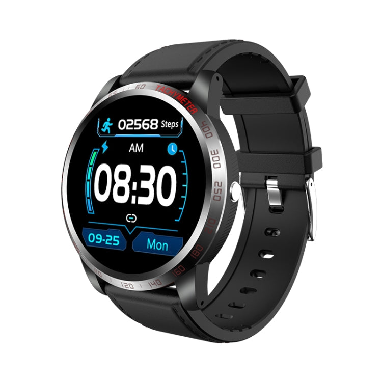 W3 1.3 inch Screen Leather Watch Band Smart Health Watch, Support Dynamic Heart Rate, HRV Health Index, ECG Monitoring, Blood Pressure