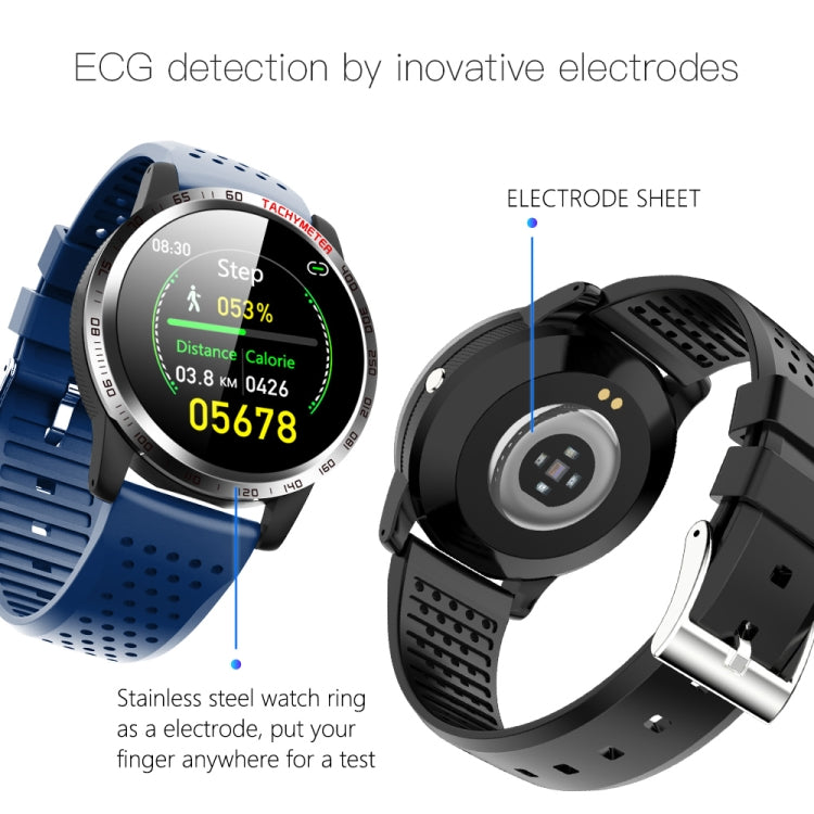 W3 1.3 inch Screen TPU Watch Band Smart Health Watch, Support Dynamic Heart Rate, HRV Health Index, ECG Monitoring, Blood Pressure