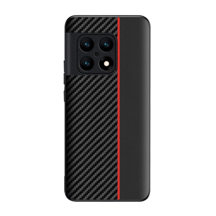 For OnePlus 10 5G Ultra-thin Carbon Fiber Texture Splicing Phone Case