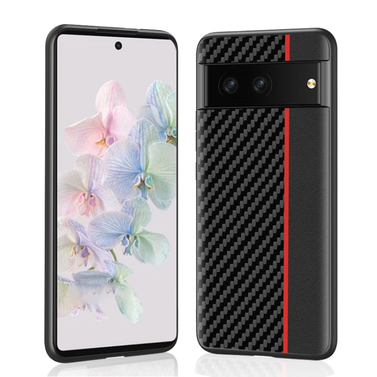 For Google Pixel 7 Pro 5G Ultra-thin Carbon Fiber Texture Splicing Phone Case