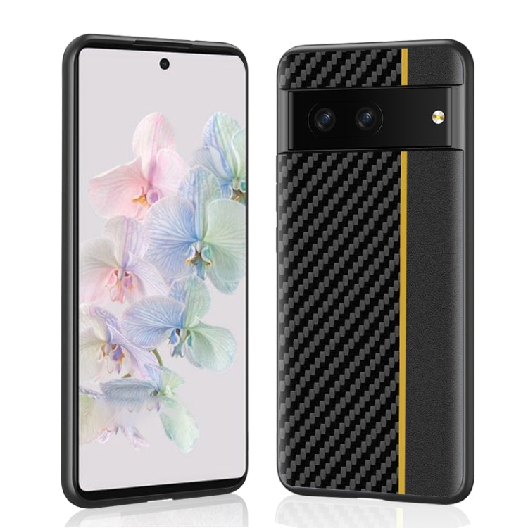 For Google Pixel 7 Pro 5G Ultra-thin Carbon Fiber Texture Splicing Phone Case