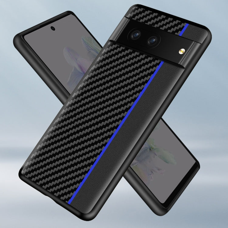 For Google Pixel 7 Pro 5G Ultra-thin Carbon Fiber Texture Splicing Phone Case
