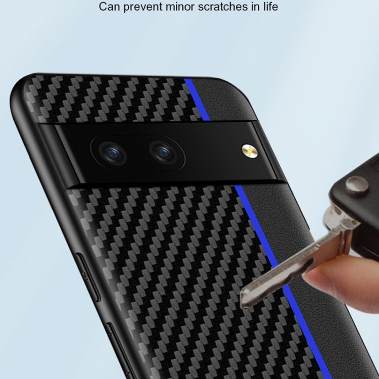 For Google Pixel 7 Pro 5G Ultra-thin Carbon Fiber Texture Splicing Phone Case