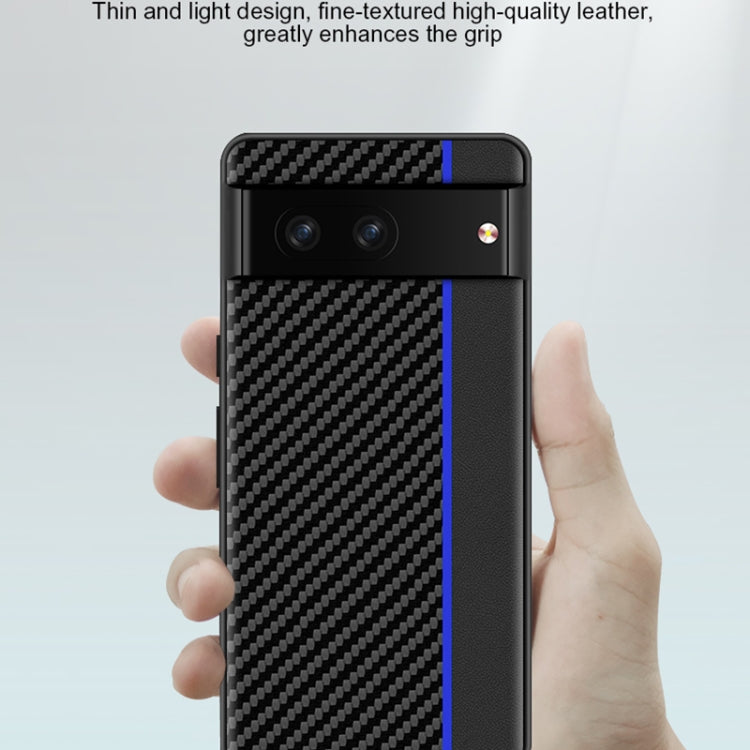 For Google Pixel 7 Pro 5G Ultra-thin Carbon Fiber Texture Splicing Phone Case