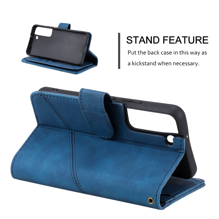 For Samsung Galaxy S22 5G Skin Feel Card Slot Leather Phone Case