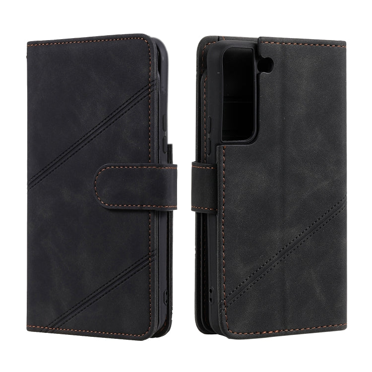 For Samsung Galaxy S22+ 5G Skin Feel Card Slot Leather Phone Case