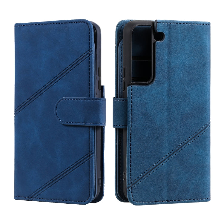 For Samsung Galaxy S22+ 5G Skin Feel Card Slot Leather Phone Case