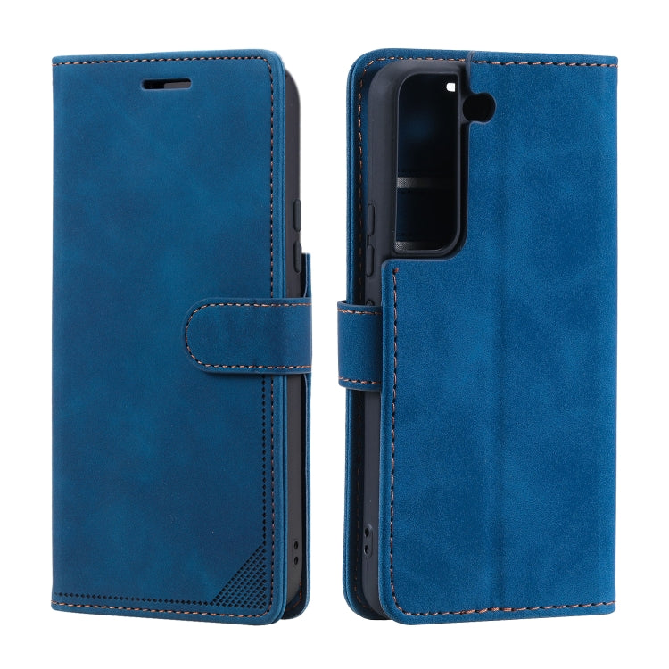 For Samsung Galaxy S22+ 5G Skin Feel Anti-theft Brush Leather Phone Case