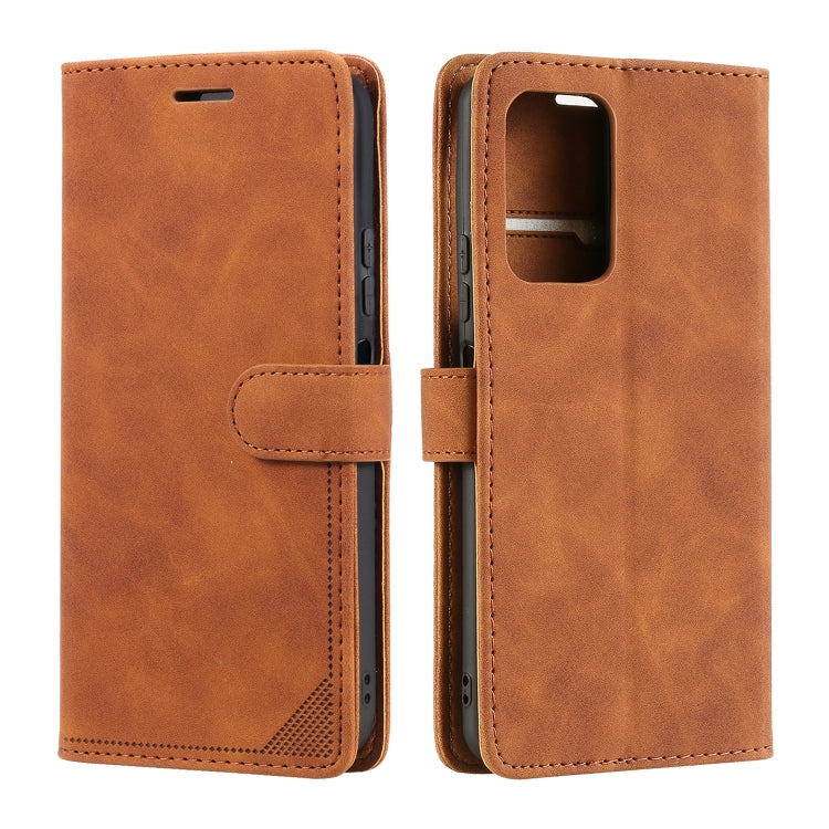 For Xiaomi Redmi Note 11 4G/11S Global Skin Feel Anti-theft Brush Leather Phone Case