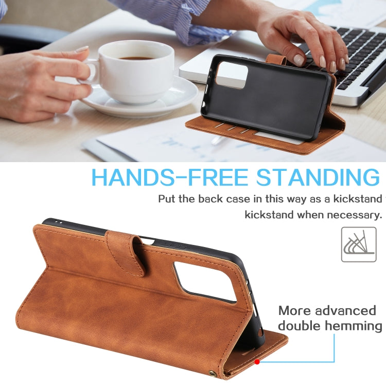 For Xiaomi Redmi Note 11 4G/11S Global Skin Feel Anti-theft Brush Leather Phone Case