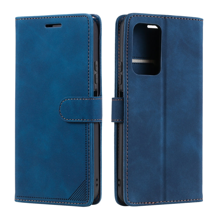 For Xiaomi Redmi Note 11 4G/11S Global Skin Feel Anti-theft Brush Leather Phone Case