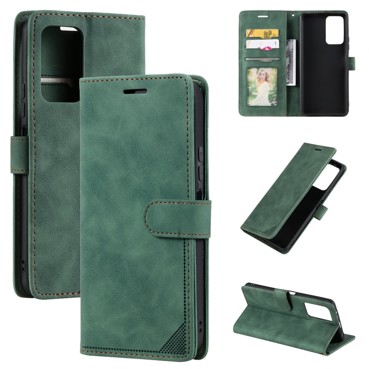 For Xiaomi Redmi Note 11 4G/11S Global Skin Feel Anti-theft Brush Leather Phone Case