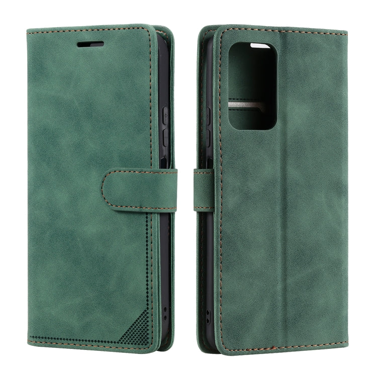 For Xiaomi Redmi Note 11 4G/11S Global Skin Feel Anti-theft Brush Leather Phone Case